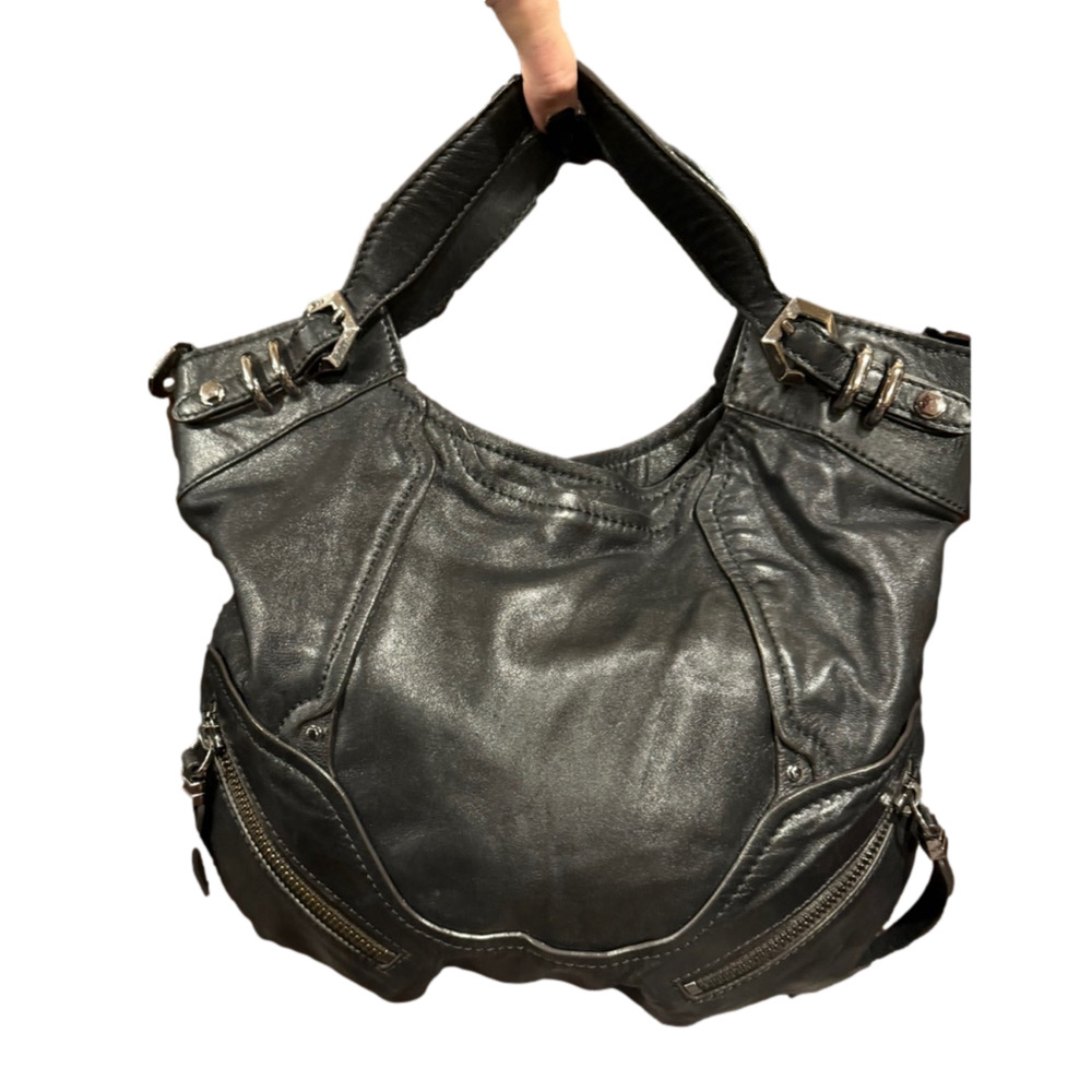 Oryany Tegan Black Leather Bag